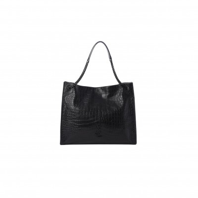 YSL LARGE NIKI SHOPPING BAG BLACK 201418F049073 (33*27*11.5cm)